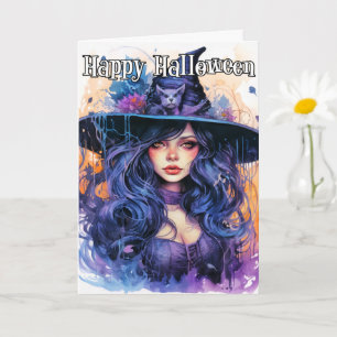 Carte Joyeux Halloween Majestic Witch