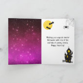 Carte Joyeux Halloween maman rose (Intérieur)