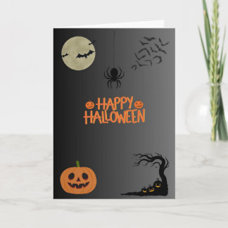 Carte Joyeux Halloween Noir