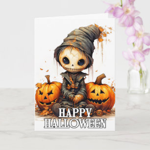 Carte Joyeux Halloween   Parent Citrouille mignon