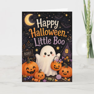 Carte Joyeux Halloween Petit Fantôme