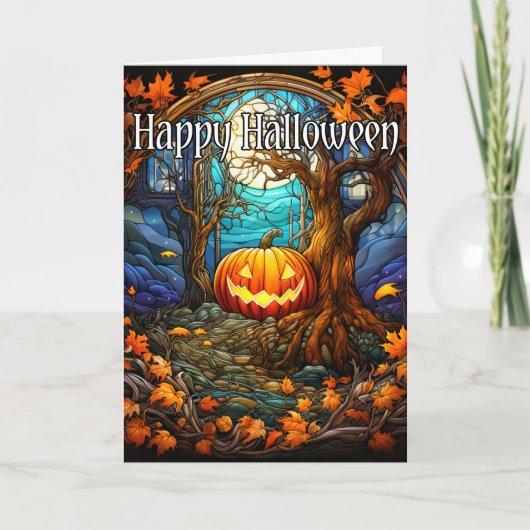 Carte Joyeux Halloween Pour Les Enfants (Devant)
