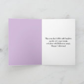 Carte Joyeux Halloween Prof de Science (Intérieur)
