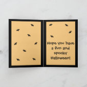 Carte Joyeux Halloween - Sorcière Citrouille (Intérieur)