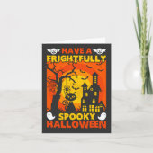 Carte Joyeux Halloween terriblement effrayant (Devant)