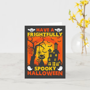 Carte Joyeux Halloween terriblement effrayant