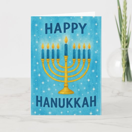 Carte Joyeux Hanukkah (Devant)