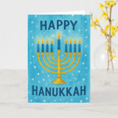 Carte Joyeux Hanukkah (Fleur jaune)