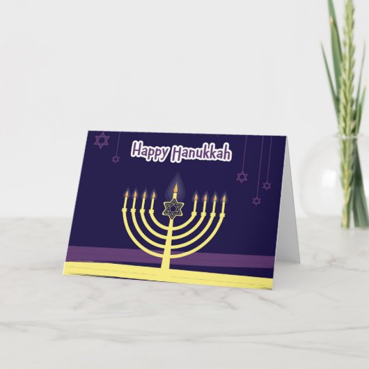 Carte Joyeux Hanukkah (Devant)