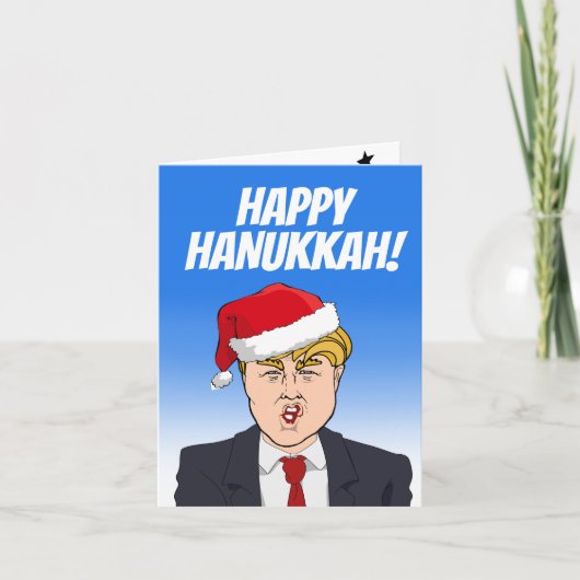Carte Joyeux Hanukkah de Donald Trump (Devant)