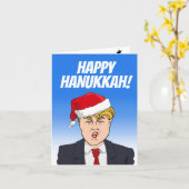Carte Joyeux Hanukkah de Donald Trump (Fleur jaune)
