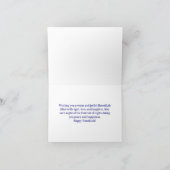 Carte Joyeux Hanukkah Menorah Étoilé (Intérieur)