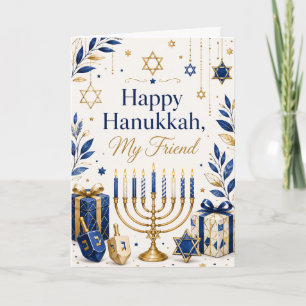 Carte Joyeux Hanukkah Mon Ami