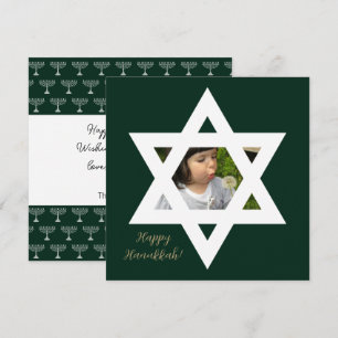 Carte Joyeux Hanukkah Photo Mignon