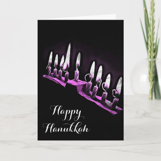 Carte Joyeux Hanukkah Que vous bénisse et soyez béni (Devant)