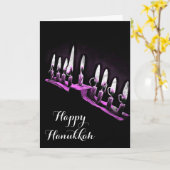 Carte Joyeux Hanukkah Que vous bénisse et soyez béni (Fleur jaune)