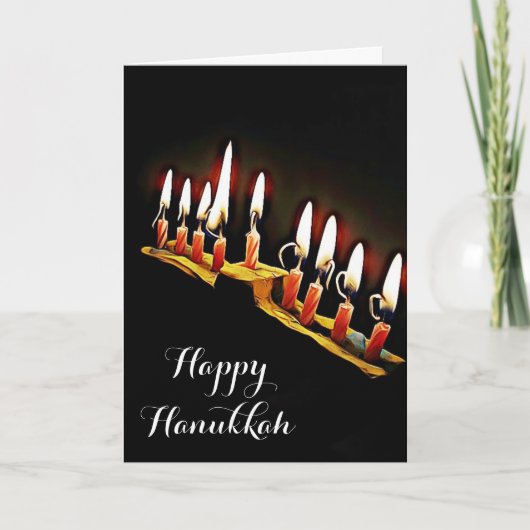 Carte Joyeux Hanukkah Que vous bénisse et soyez béni (Devant)