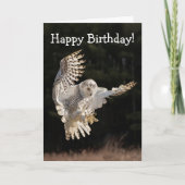 Carte Joyeux hibou d'anniversaire (Devant)