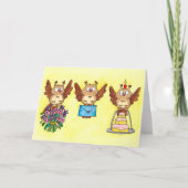 Carte Joyeux hibou d'anniversaire par Nicole Janes (Devant)