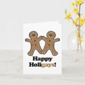 Carte Joyeux Holigays (Fleur jaune)