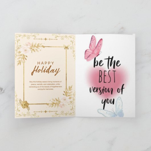 Carte Joyeux Hollyday (Intérieur)