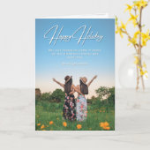 Carte Joyeux Hollyday (Fleur jaune)