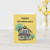 Carte Joyeux Housiversaire Cadeau d'appréciation client  (Fleur jaune)