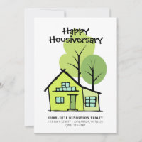 Joyeux Housiversaire Moderne Client Fête d'Anniver