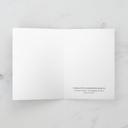 Carte Joyeux Housiversary avant de la maison Anniversair (Intérieur)