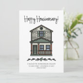 Carte Joyeux Housiversary Client Accueil Anniversaire (Debout devant)