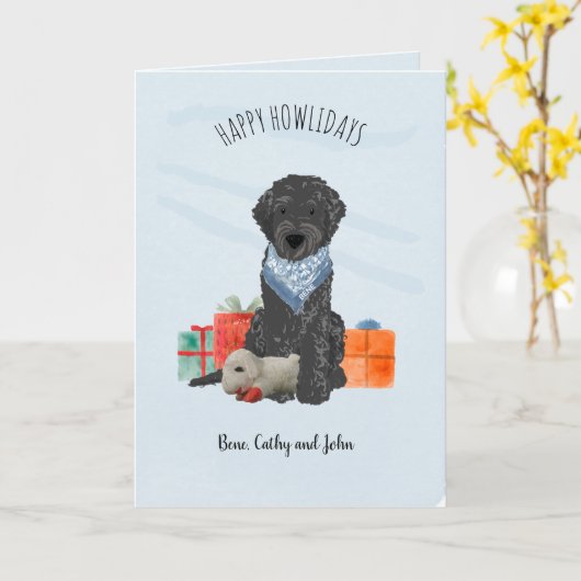 Carte Joyeux Howildays de Bene (Fleur jaune)