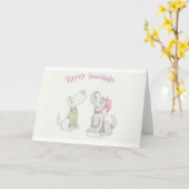 Carte Joyeux Howladays (Fleur jaune)