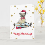 Carte Joyeux Howlidays (Fleur jaune)