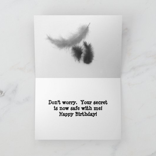 Carte Joyeux Humour d'anniversaire Calico Persian Kitty (Intérieur)