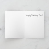Carte Joyeux Humour d'anniversaire Papa Drôle (Intérieur)