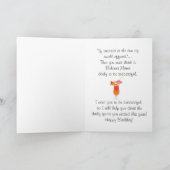 Carte Joyeux Humour d'anniversaire - Recette Bahama Mama (Intérieur)