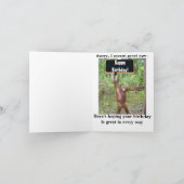 Carte Joyeux Humour d'application téléphonique d'anniver (Intérieur)