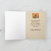 Carte Joyeux Humour d'écureuil spécial anniversaire (Intérieur)