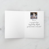 Carte Joyeux Humour d'hiver Funny Snowman (Intérieur)