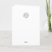 Carte Joyeux Jardin d'aquarelle rose Zinnias Annias (Dos)