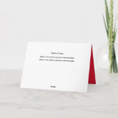 Carte Joyeux Jouet doux de Noël Teddy Bear (Dos)