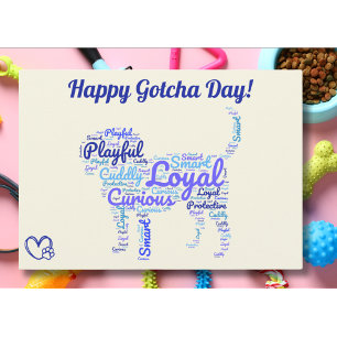 Carte Joyeux jour d'adoption chien