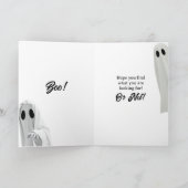 Carte Joyeux Jour de chasse aux fantômes ! Vacances amus (Intérieur)