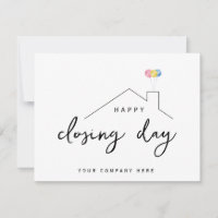 Joyeux Jour de Clôture Ballons Immobilier