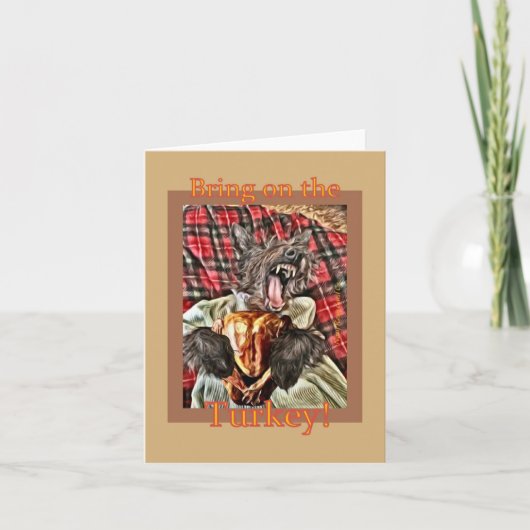 Carte Joyeux jour de dinde (Devant)