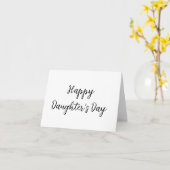 Carte Joyeux jour de filles si.ple minimum ajouter le no (Fleur jaune)