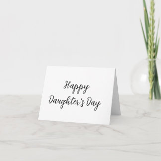 Carte Joyeux jour de filles si.ple minimum ajouter le no