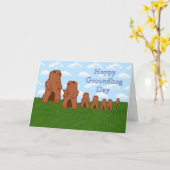 Carte Joyeux Jour de la marmotte de fond Printemps de la (Fleur jaune)