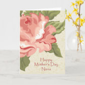 CARTE JOYEUX JOUR DE LA MÈRE NANA ROSE (Fleur jaune)