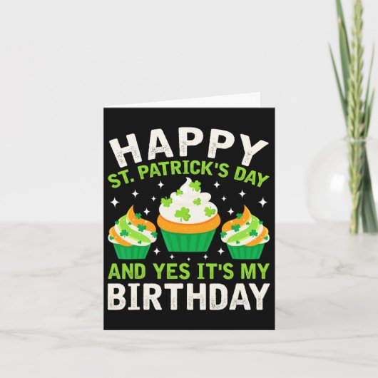 Carte Joyeux Jour de la Saint Patrick Anniversaire Saint (Devant)